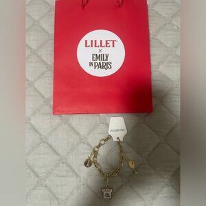 Emily in Paris NYC Pop Up - Stainless Steel Charms Bracelet, bag
